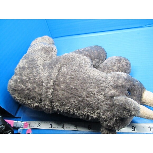 Aurora FLOPSIES Gray Rhino Bean Filled Stuffed Animal Plush Toy 10" - Picture 7 of 7